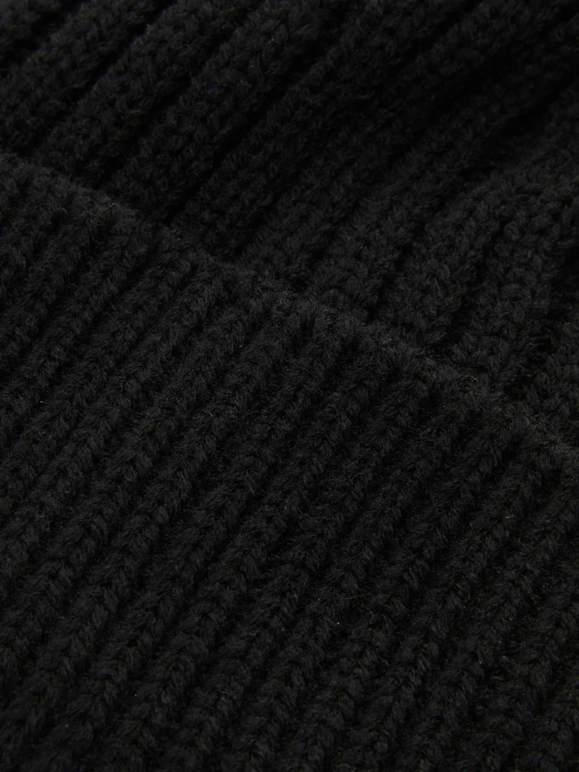 Gorro De Punto Grueso Acanalado