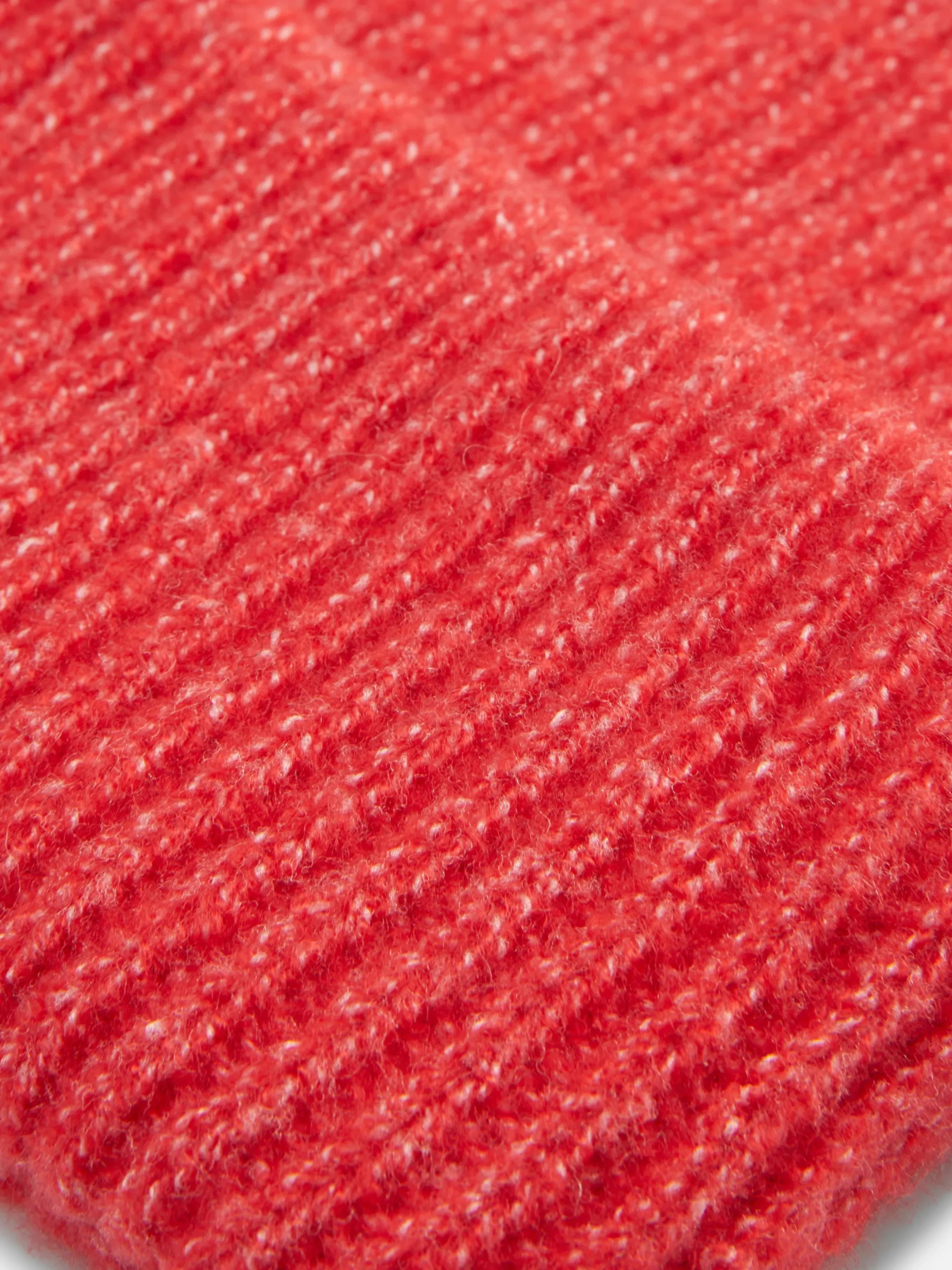 Gorro De Punto Grueso Con Borde Vuelto