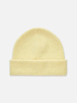 Gorro De Punto Grueso Con Borde Vuelto