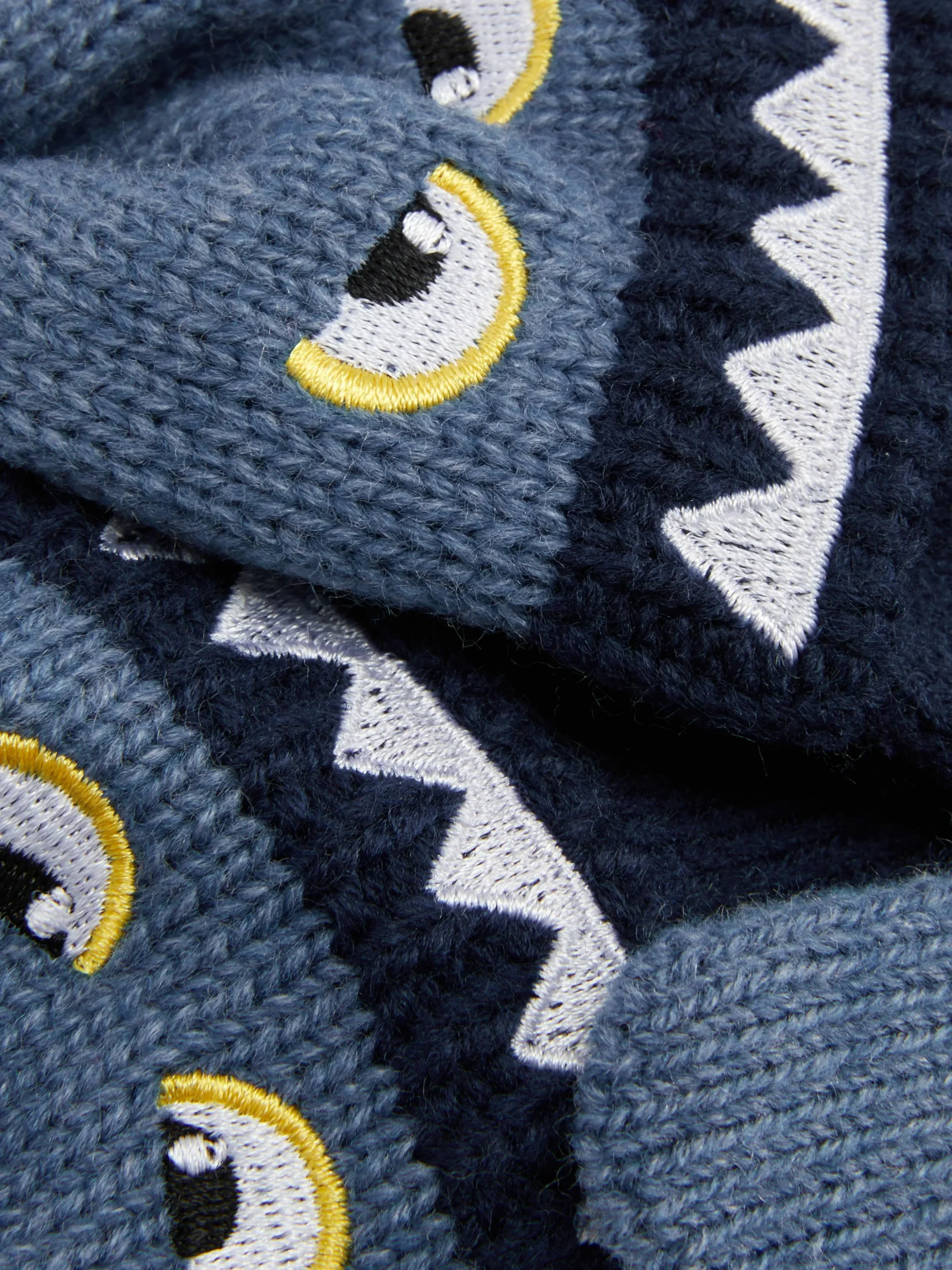 Guantes De Punto Bordados