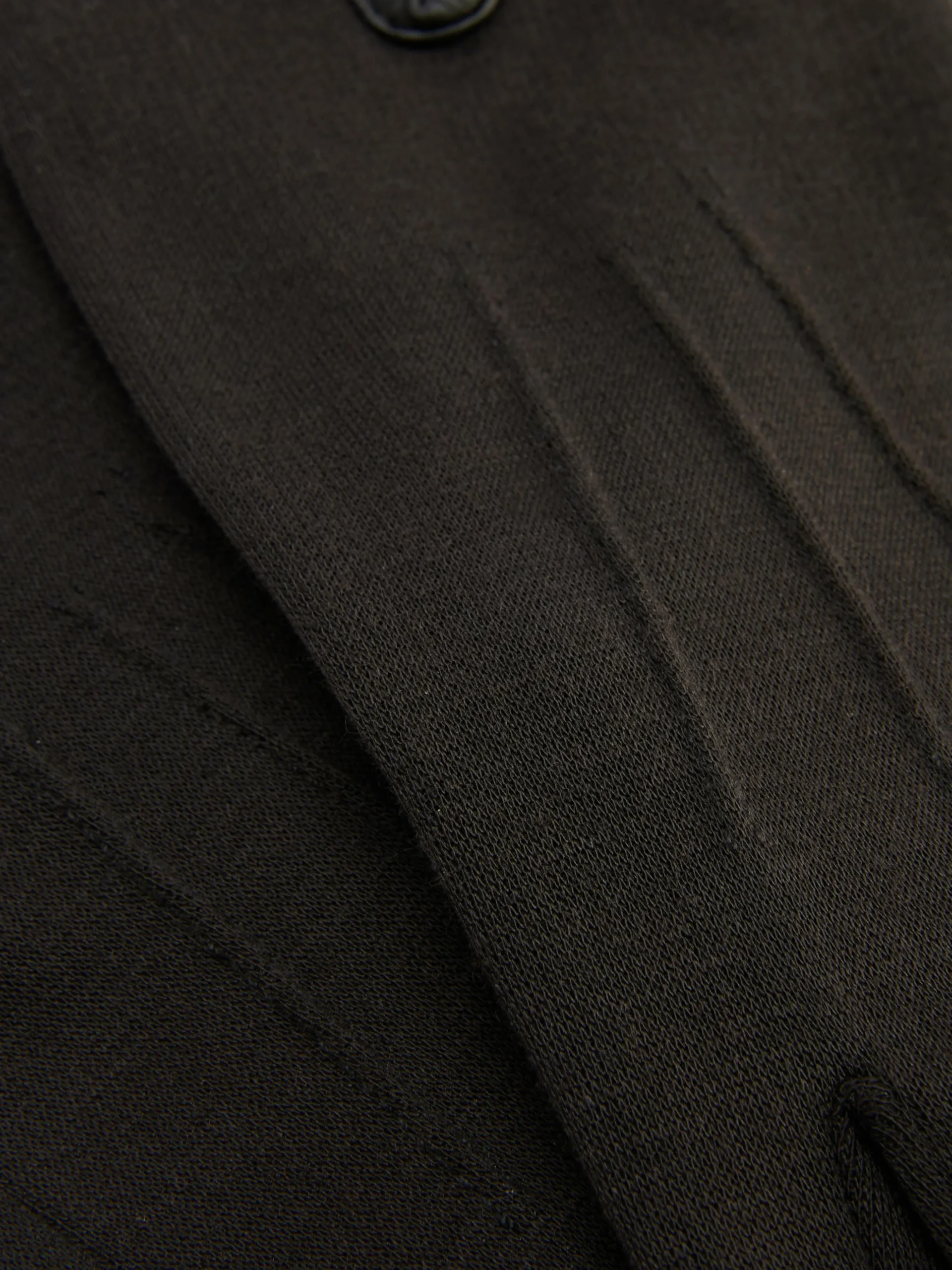 Guantes De Punto Roma Con Ribete De Piel Sintética