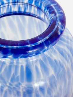 Jarrón De Vidrio Moteado En Forma De Botella