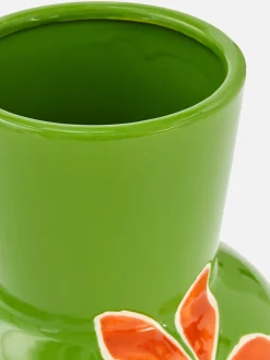 Jarrón Floral De Estilo Retro