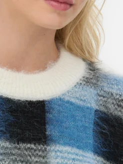 Jersey A Cuadros Con Acabado Cepillado De Rita Ora