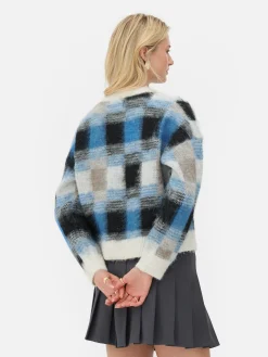 Jersey A Cuadros Con Acabado Cepillado De Rita Ora