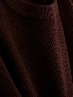 Jersey Acanalado Con Cuello Redondo