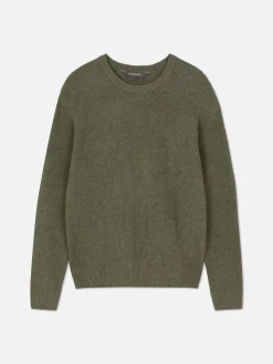 Jersey Acanalado Con Cuello Redondo