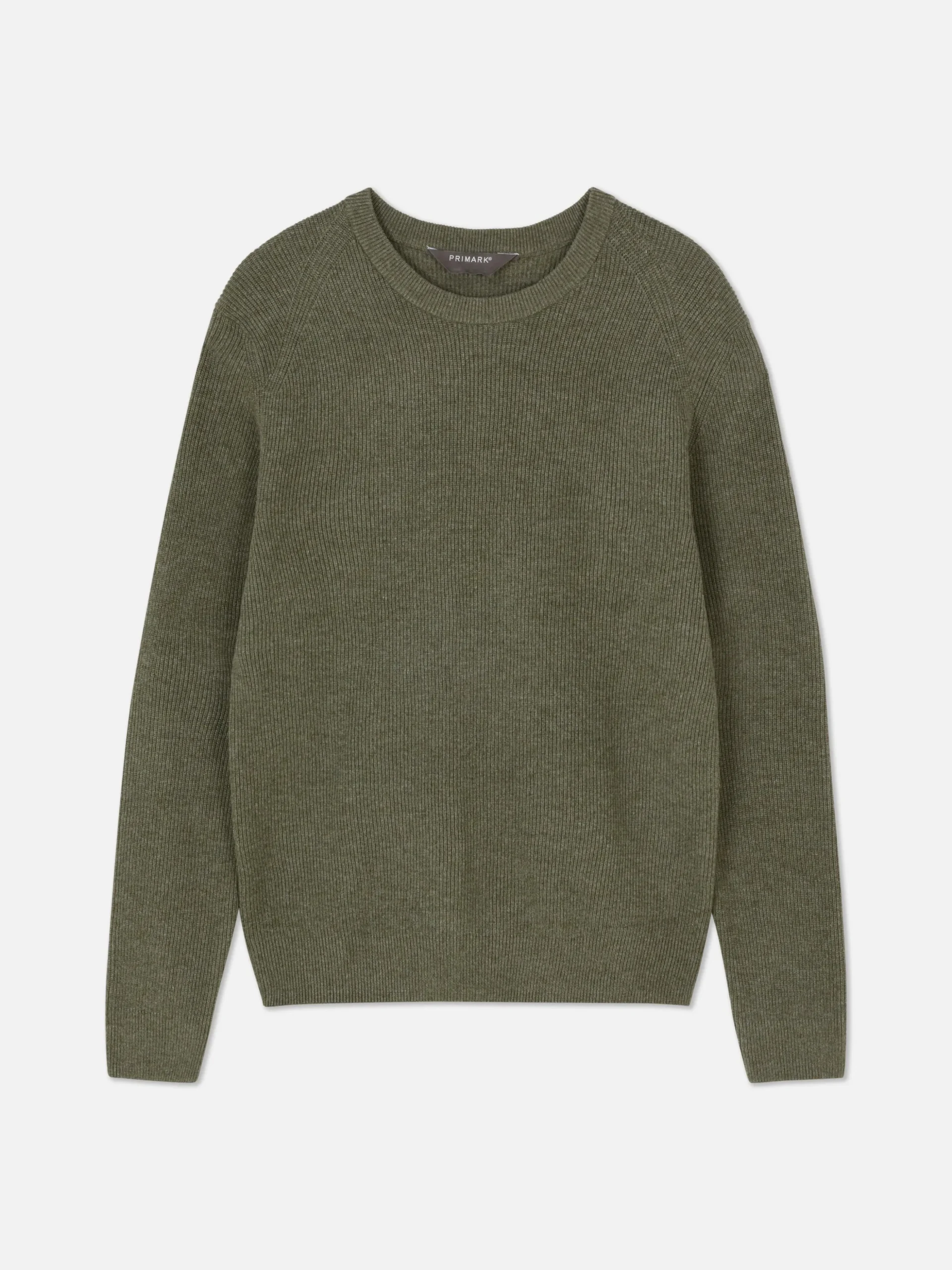 Jersey Acanalado Con Cuello Redondo