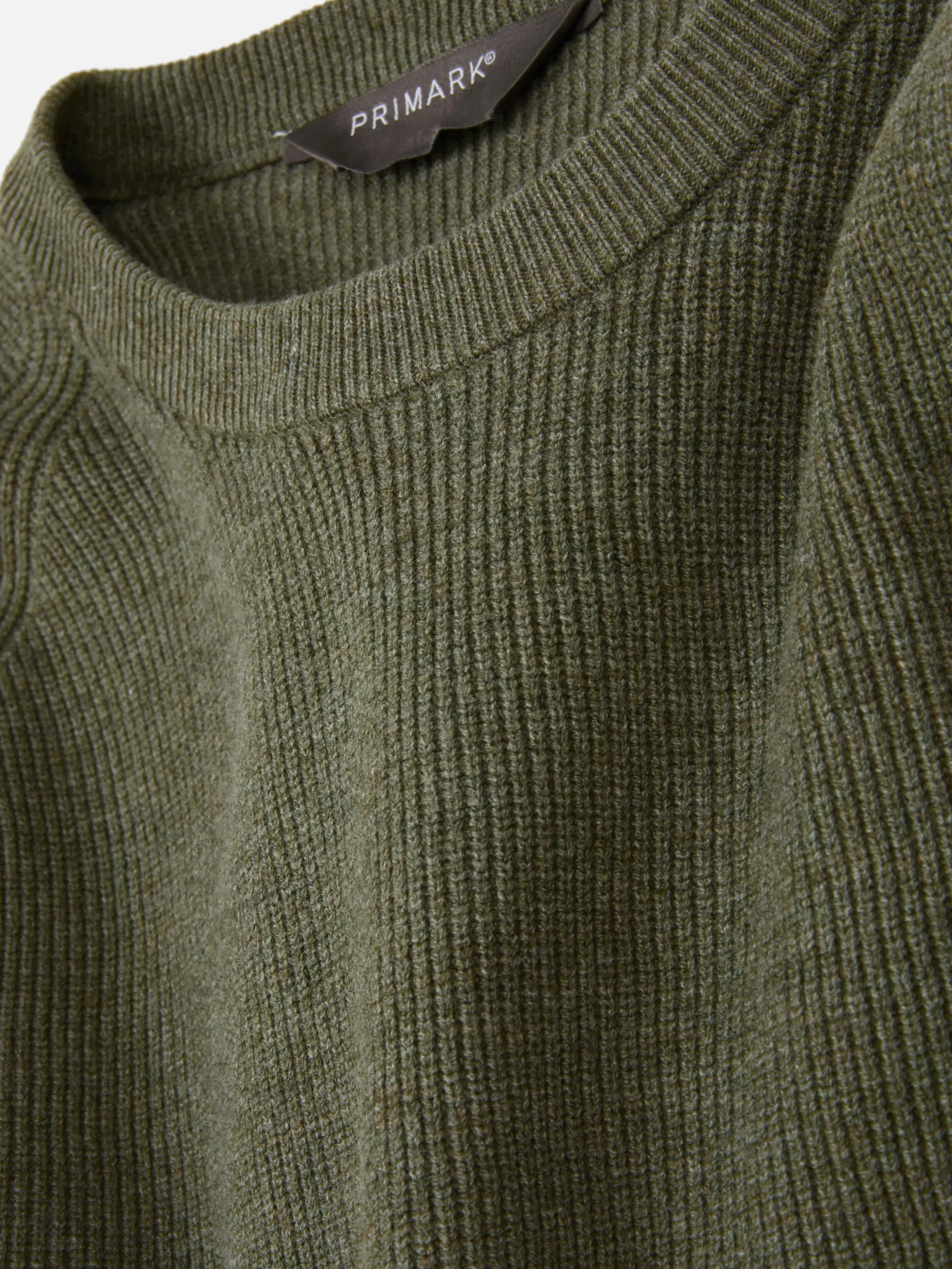 Jersey Acanalado Con Cuello Redondo