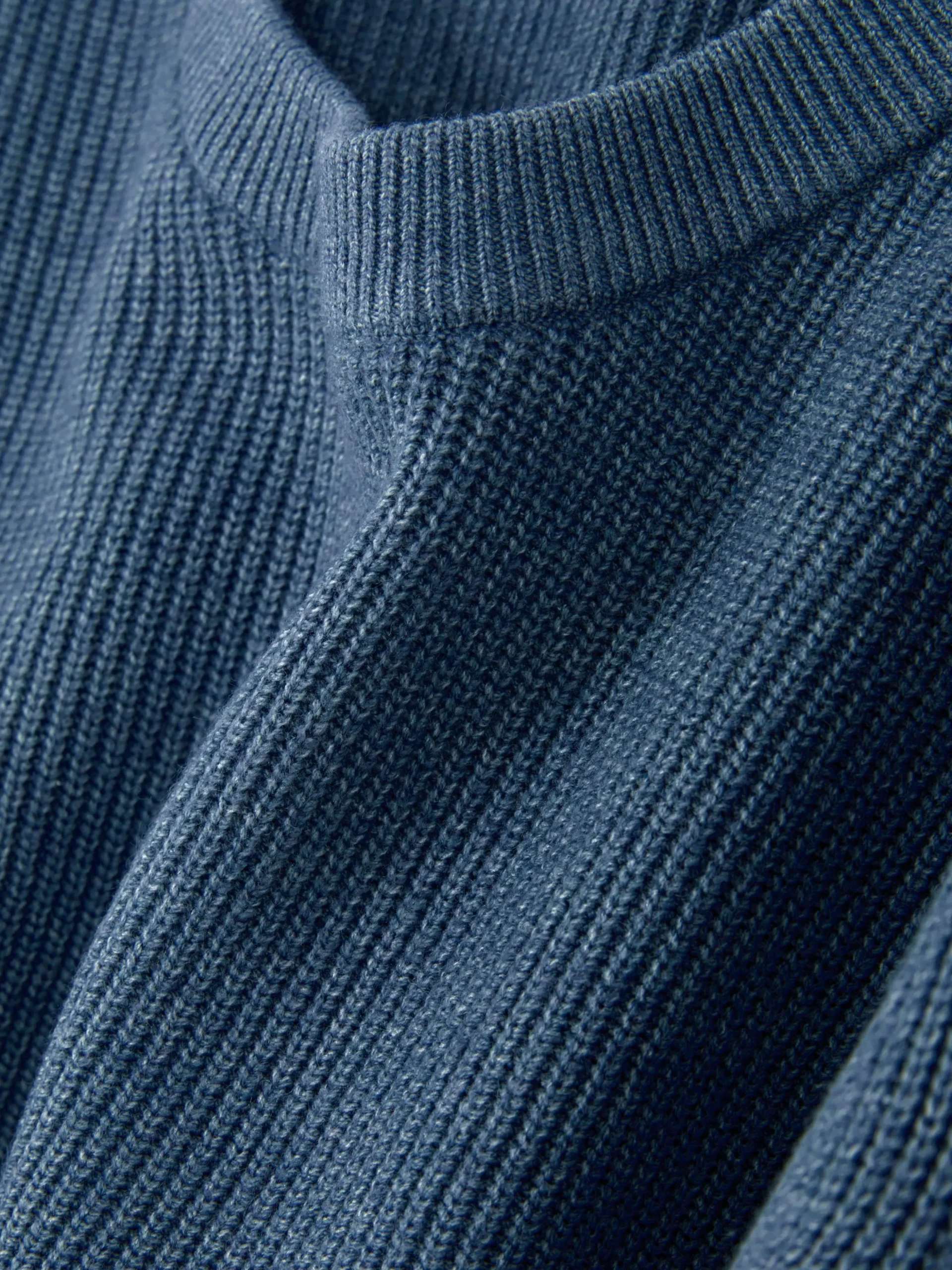 Jersey Acanalado Con Cuello Redondo