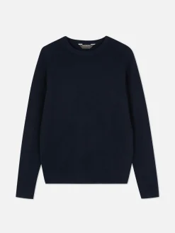 Jersey Acanalado Con Cuello Redondo