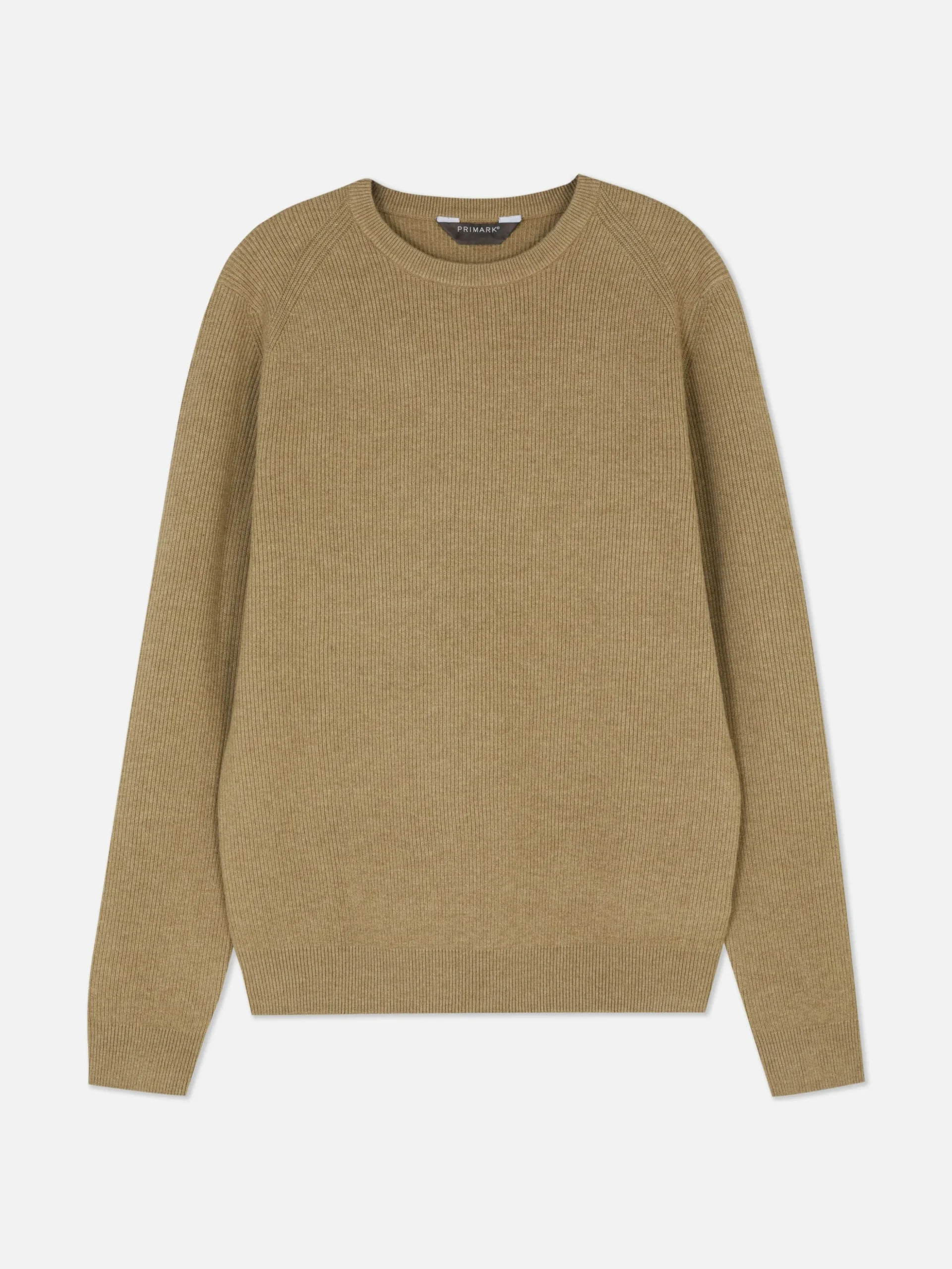 Jersey Acanalado Con Cuello Redondo