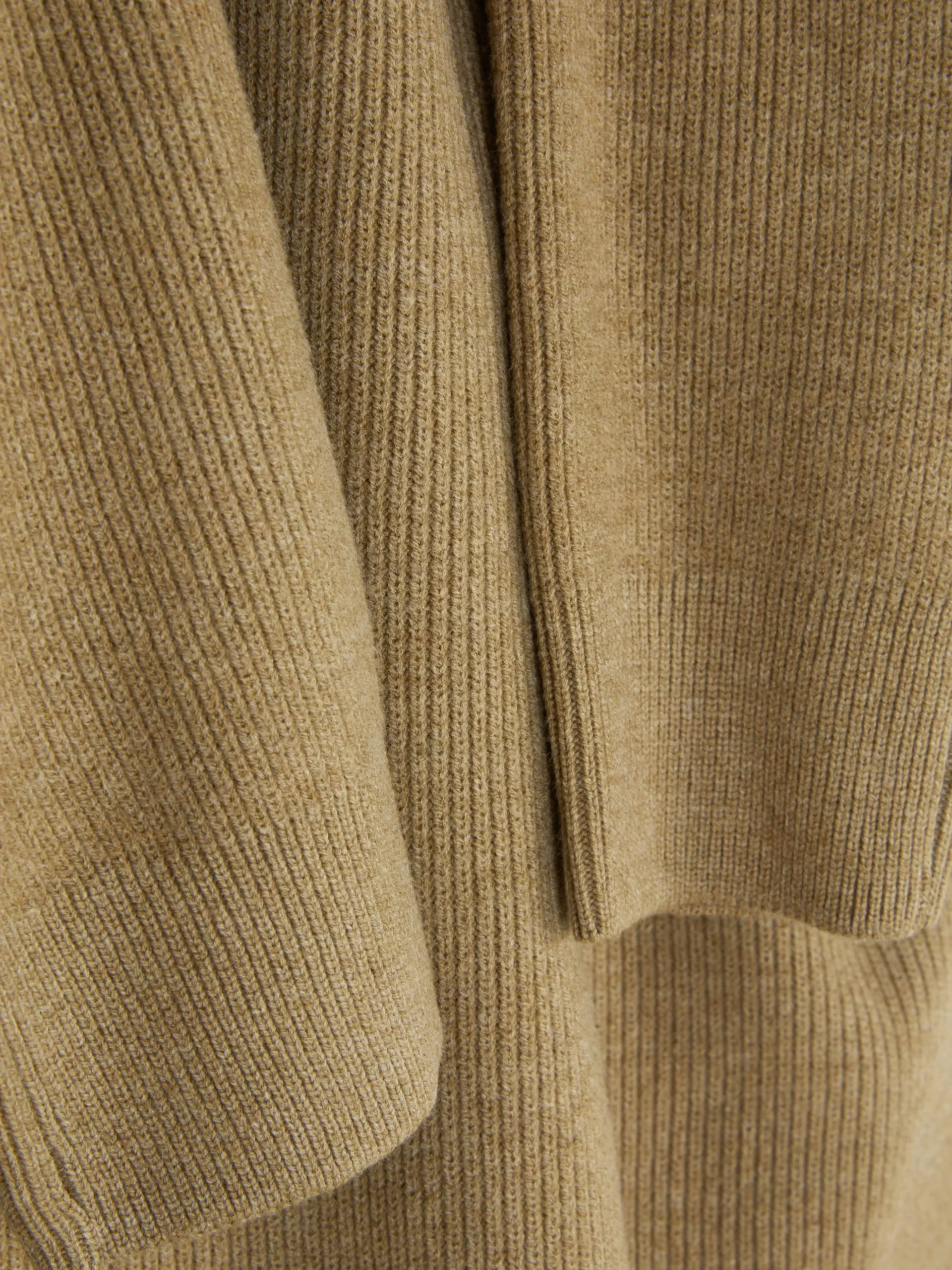 Jersey Acanalado Con Cuello Redondo