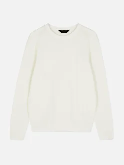 Jersey Acanalado Con Cuello Redondo