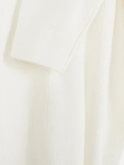 Jersey Acanalado Con Cuello Redondo