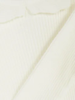 Jersey Acanalado Con Volante En El Cuello