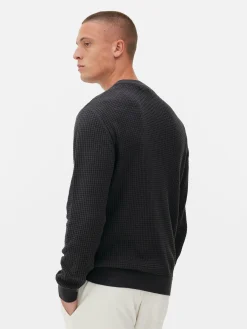 Jersey De Cuello Redondo En Punto Esterilla