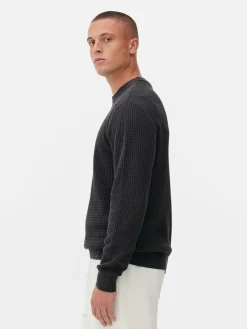 Jersey De Cuello Redondo En Punto Esterilla