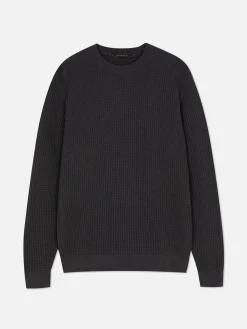 Jersey De Cuello Redondo En Punto Esterilla