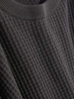 Jersey De Cuello Redondo En Punto Esterilla