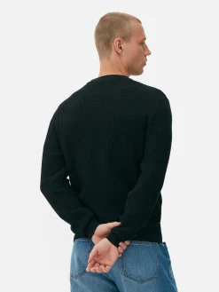 Jersey De Cuello Redondo En Punto Esterilla