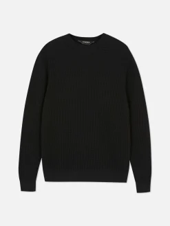 Jersey De Cuello Redondo En Punto Esterilla