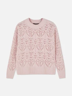 Jersey De Cuello Redondo Y Punto Abierto