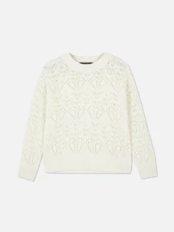 Jersey De Cuello Redondo Y Punto Abierto