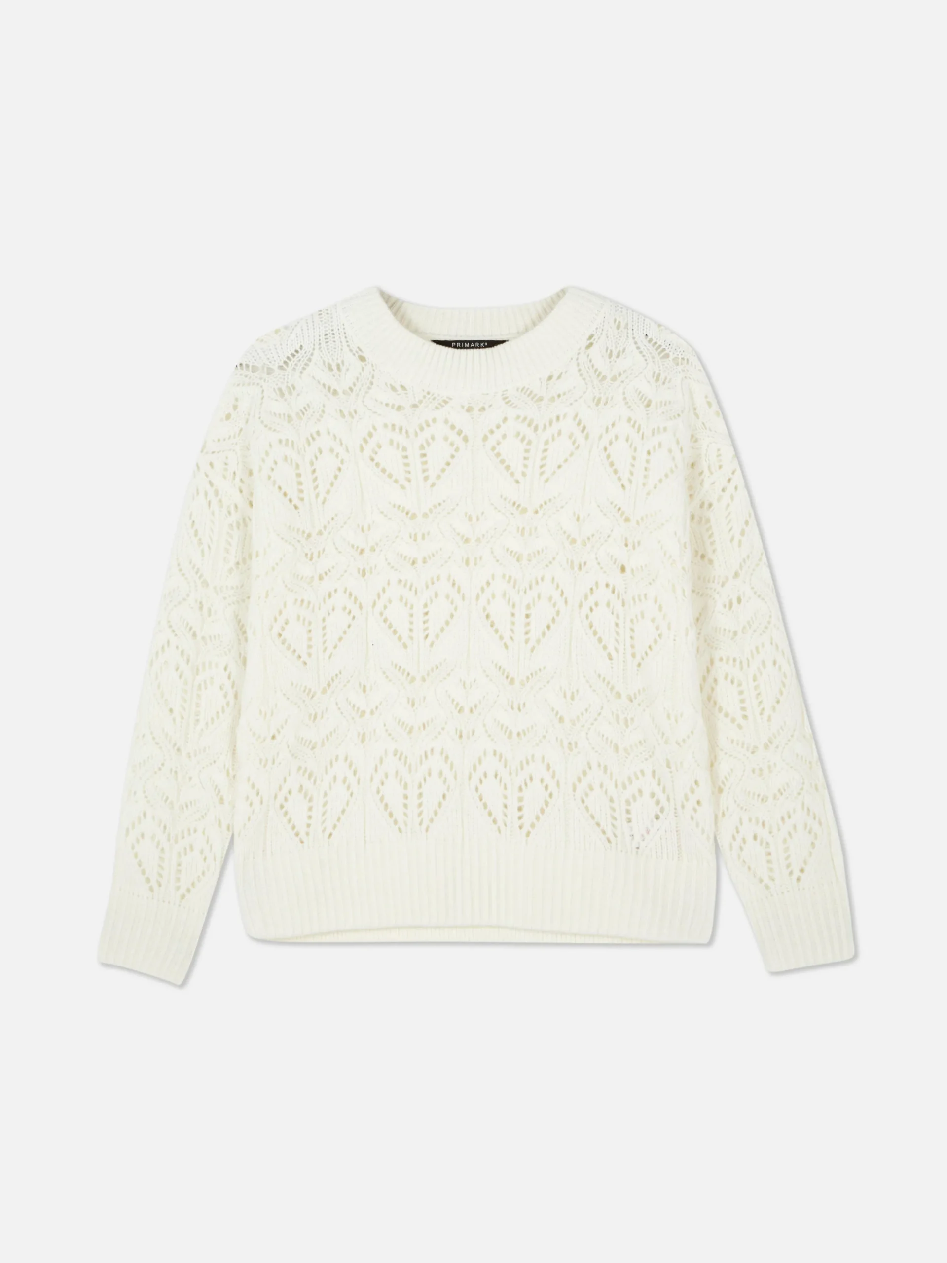 Jersey De Cuello Redondo Y Punto Abierto