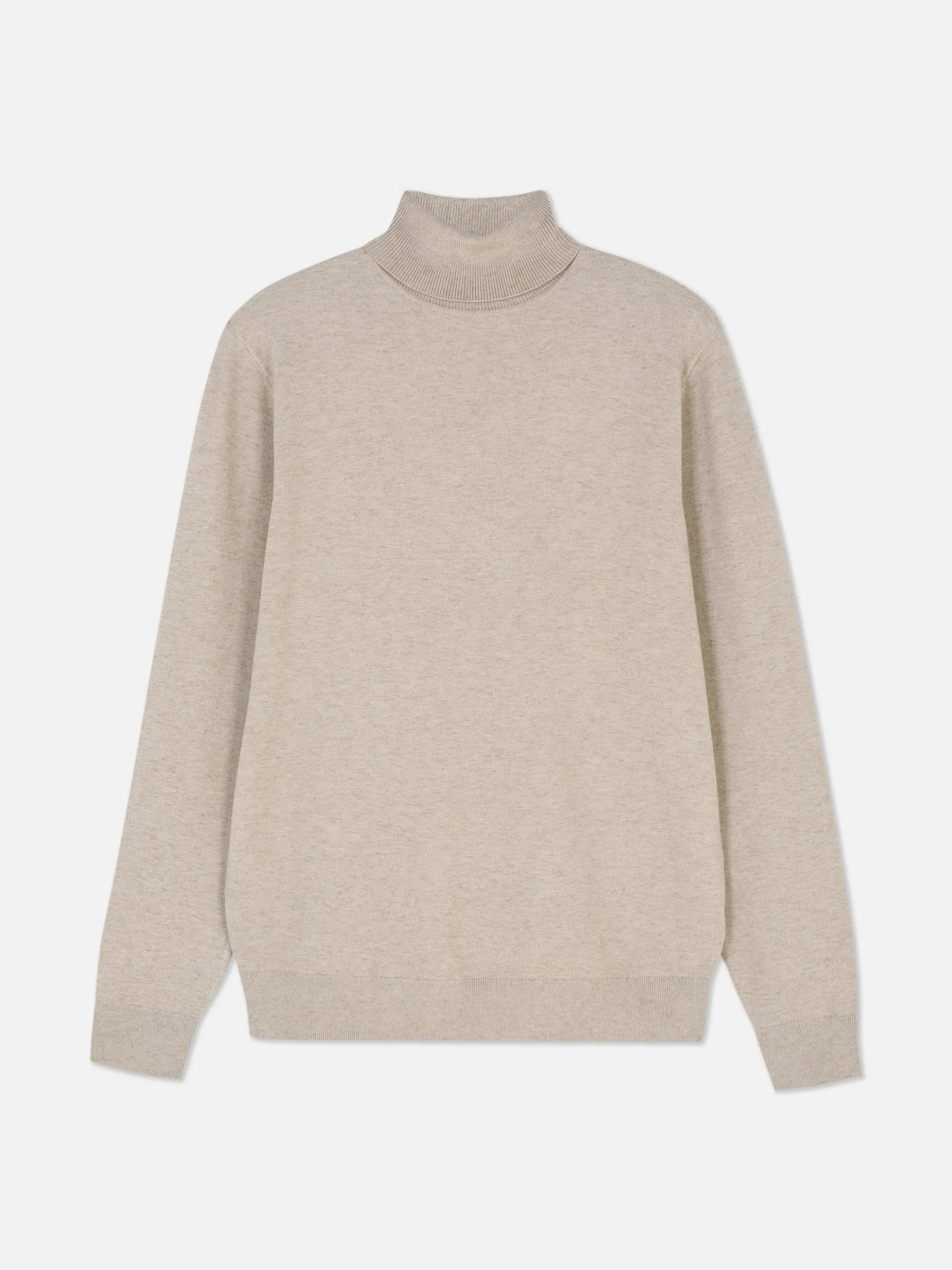 Jersey De Cuello Vuelto En Tejido De Punto Fino