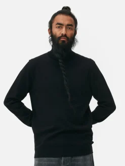 Jersey De Cuello Vuelto En Tejido De Punto Fino