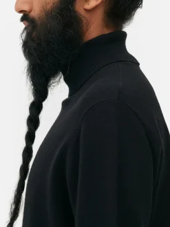 Jersey De Cuello Vuelto En Tejido De Punto Fino