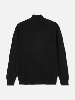 Jersey De Cuello Vuelto En Tejido De Punto Fino