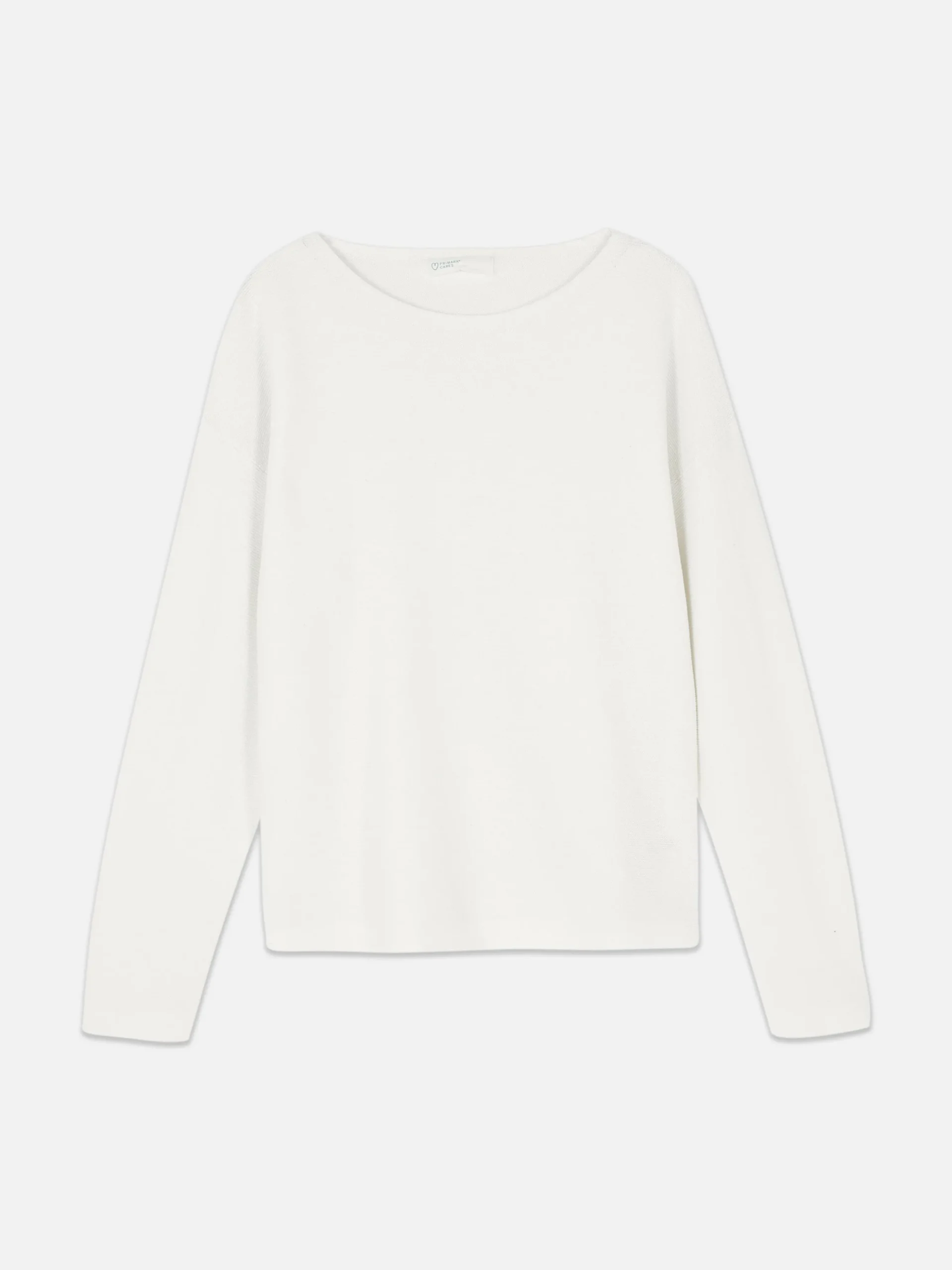 Jersey De Manga Larga Con Cuello Barco