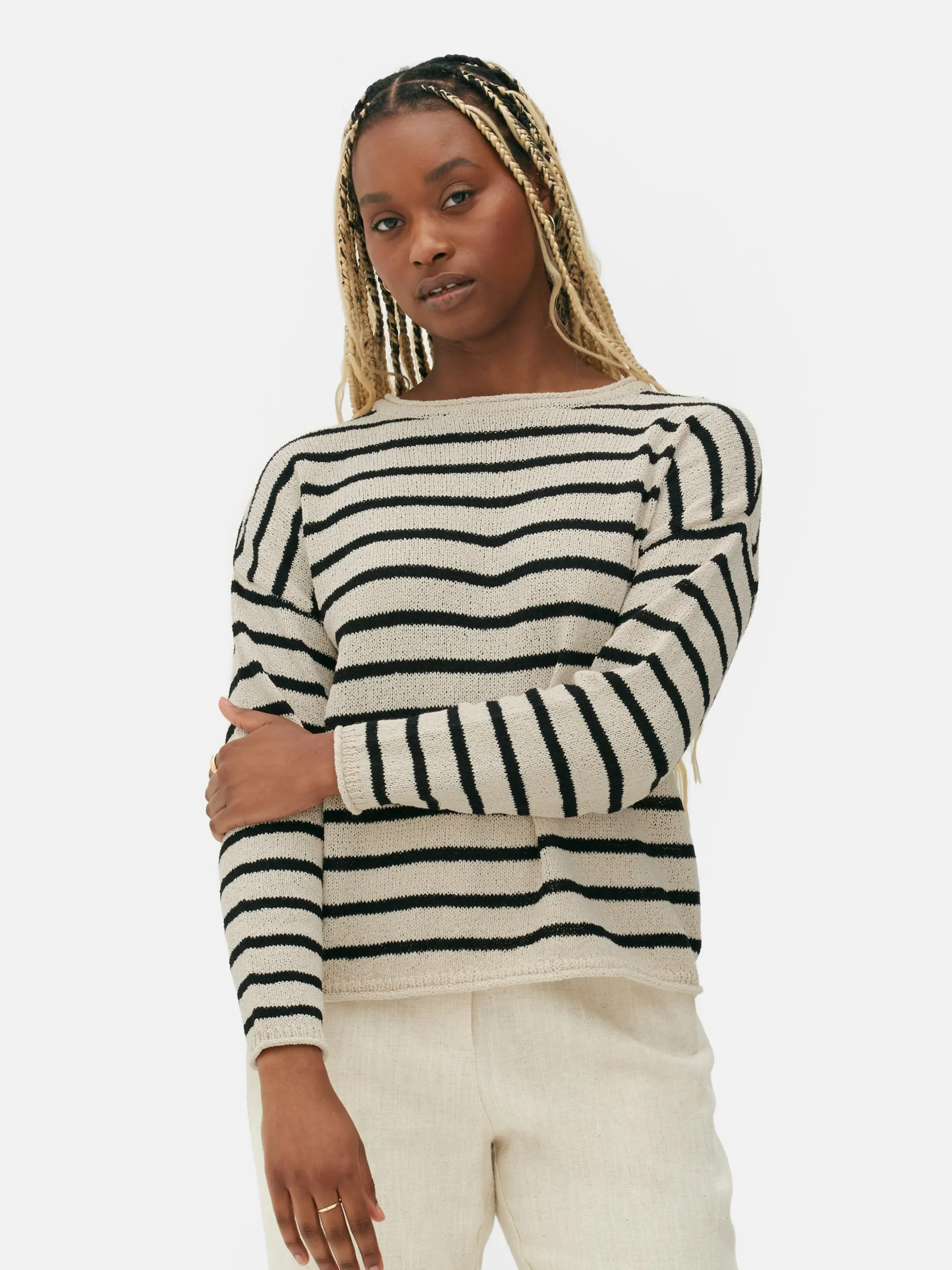 Jersey De Punto A Rayas