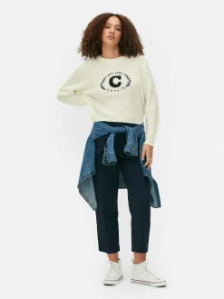 Jersey De Punto Bordado