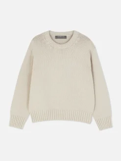 Jersey De Punto Con Cuello Redondo