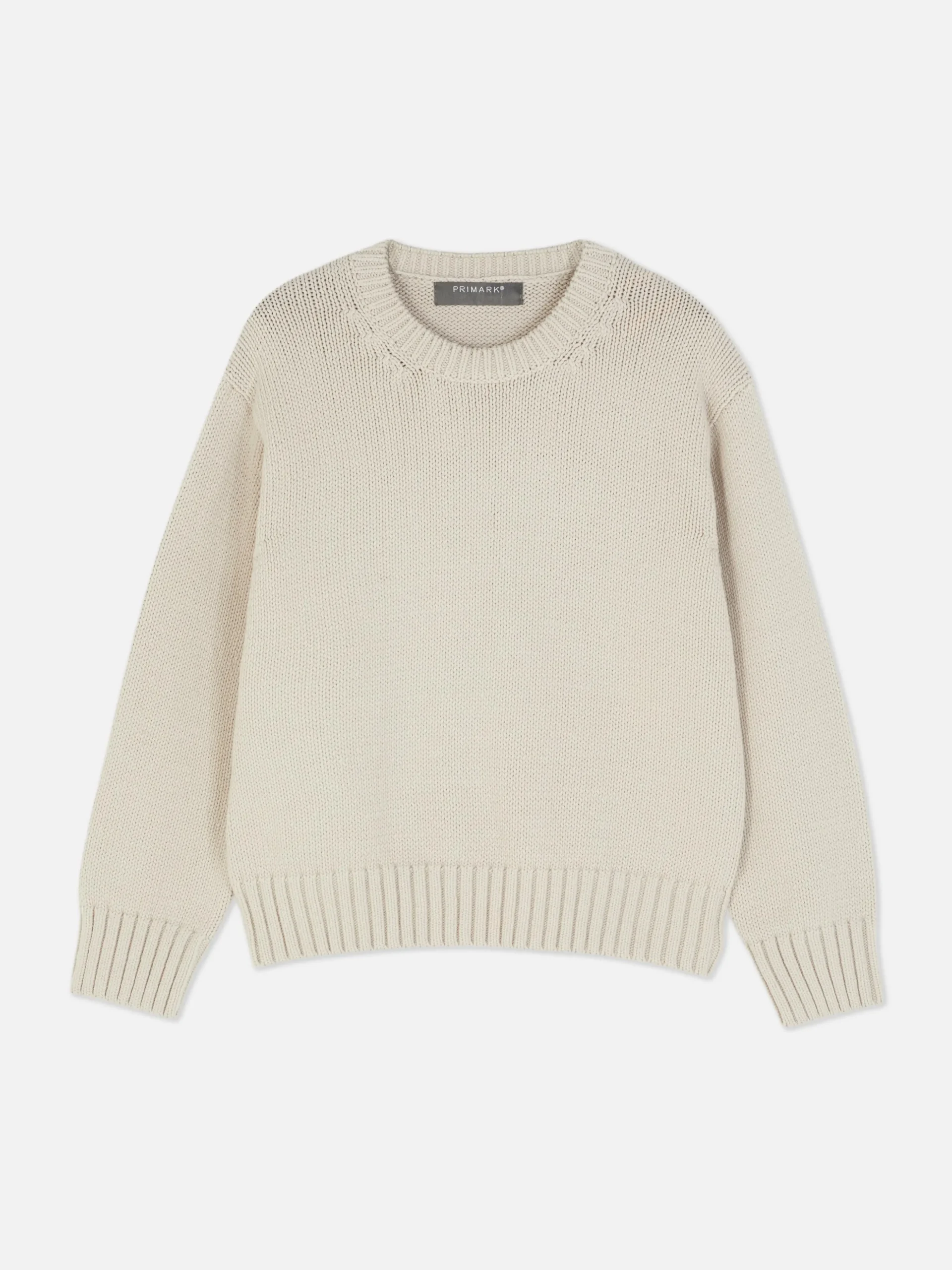 Jersey De Punto Con Cuello Redondo