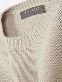 Jersey De Punto Con Cuello Redondo