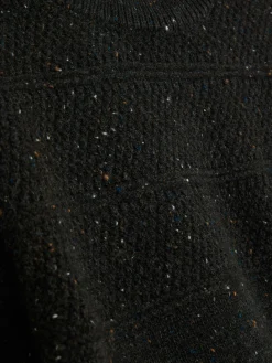 Jersey De Punto Con Cuello Redondo Jaspeado