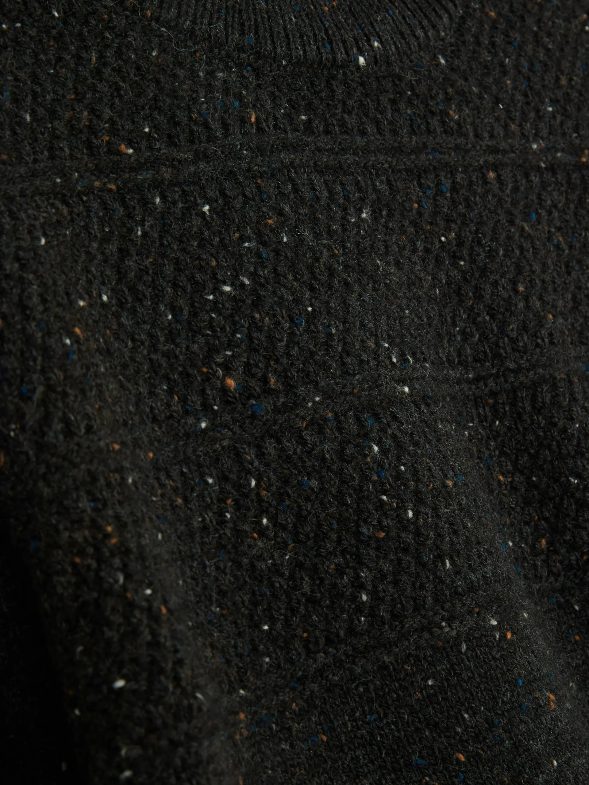 Jersey De Punto Con Cuello Redondo Jaspeado