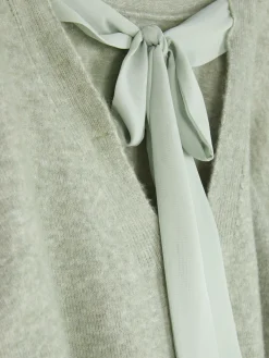 Jersey De Punto Con Lazo En La Espalda