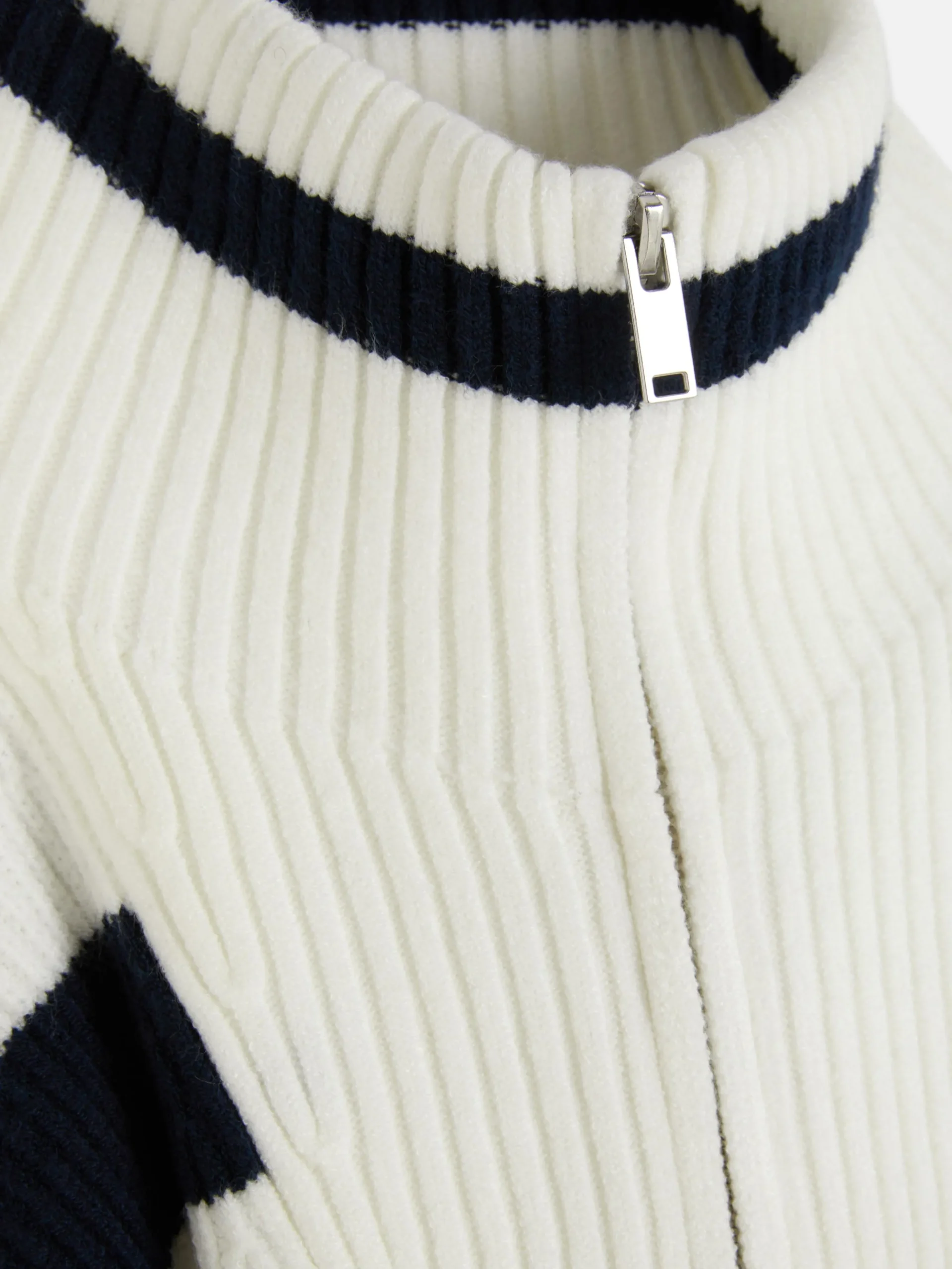 Jersey De Punto Con Media Cremallera