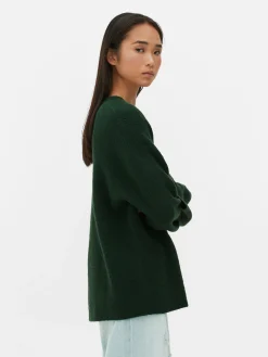 Jersey De Punto Con Puños Ajustados