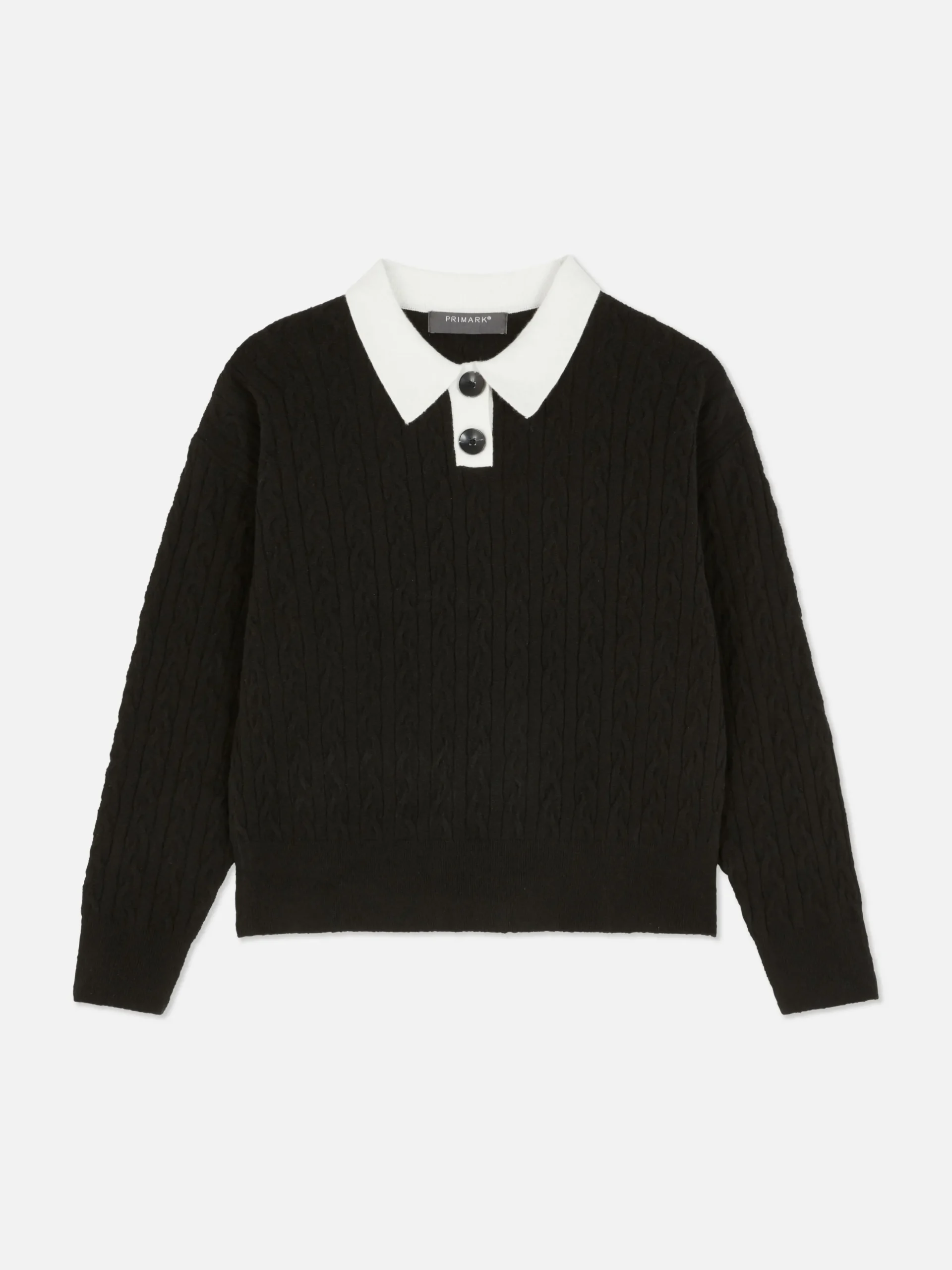 Jersey De Punto De Ochos Con Cuello