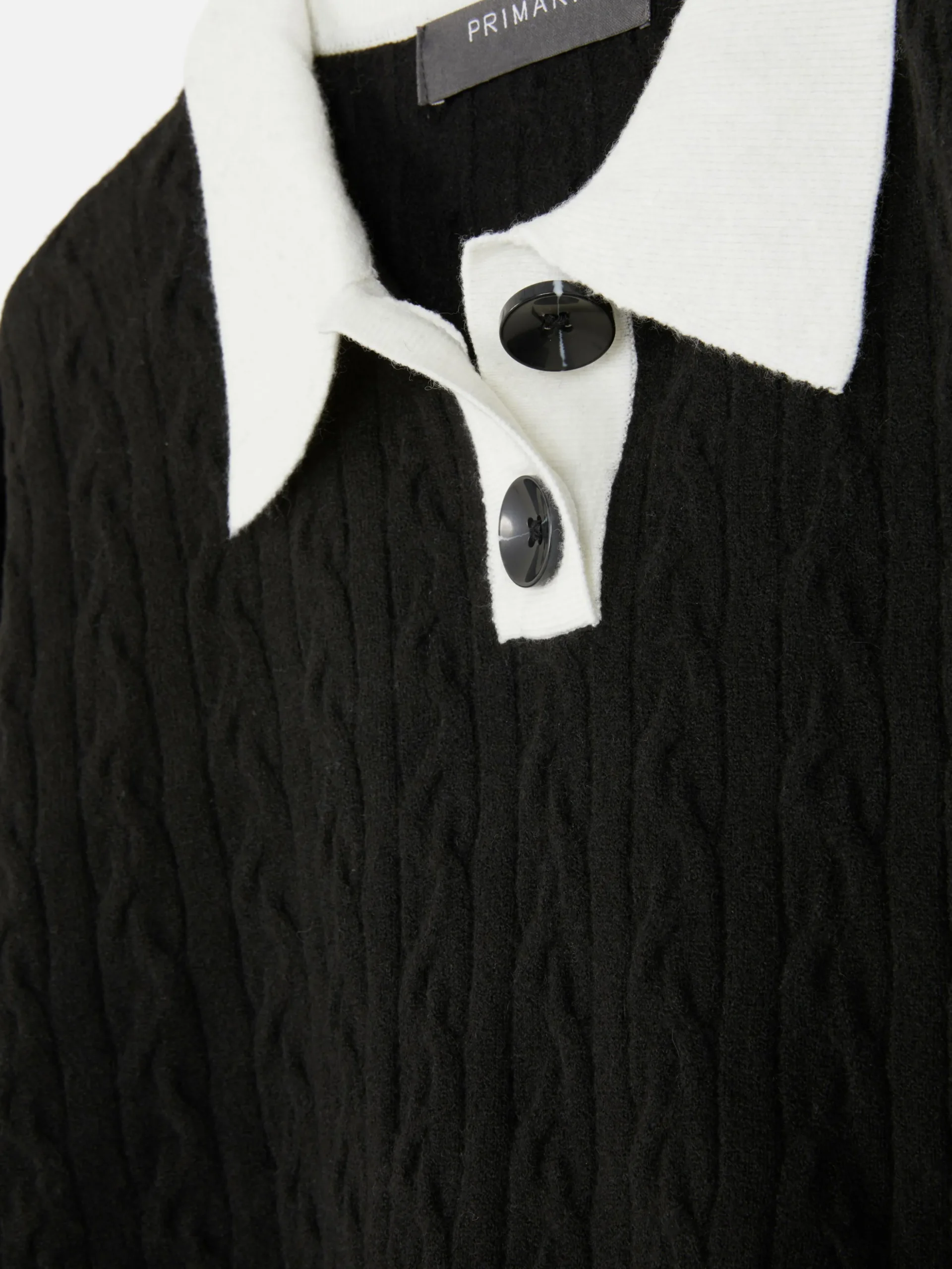 Jersey De Punto De Ochos Con Cuello