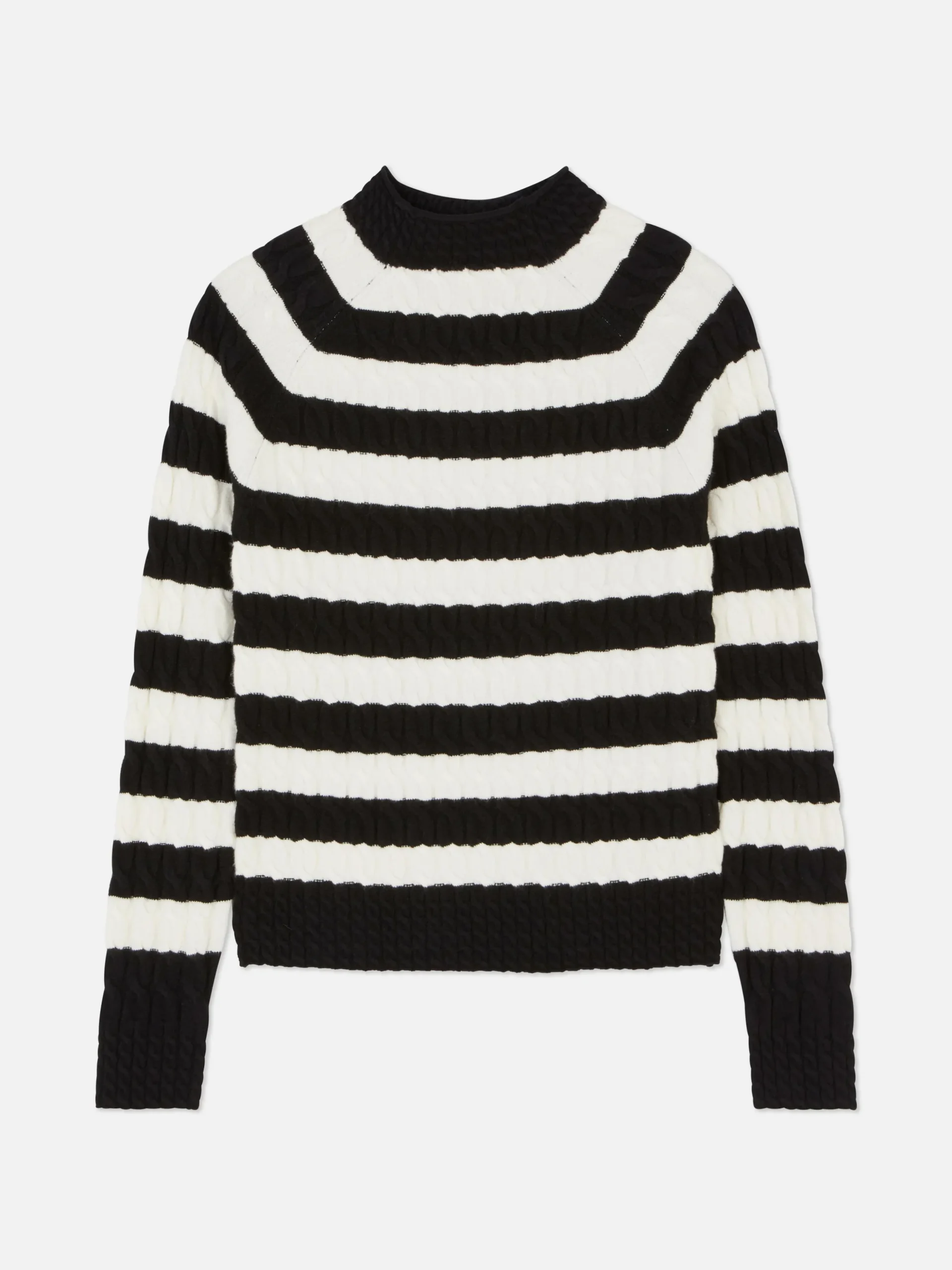 Jersey De Punto De Ochos De Cuello Alto