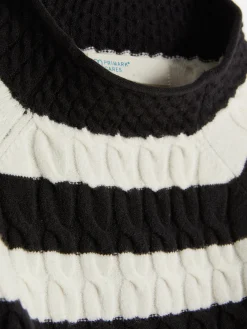 Jersey De Punto De Ochos De Cuello Alto