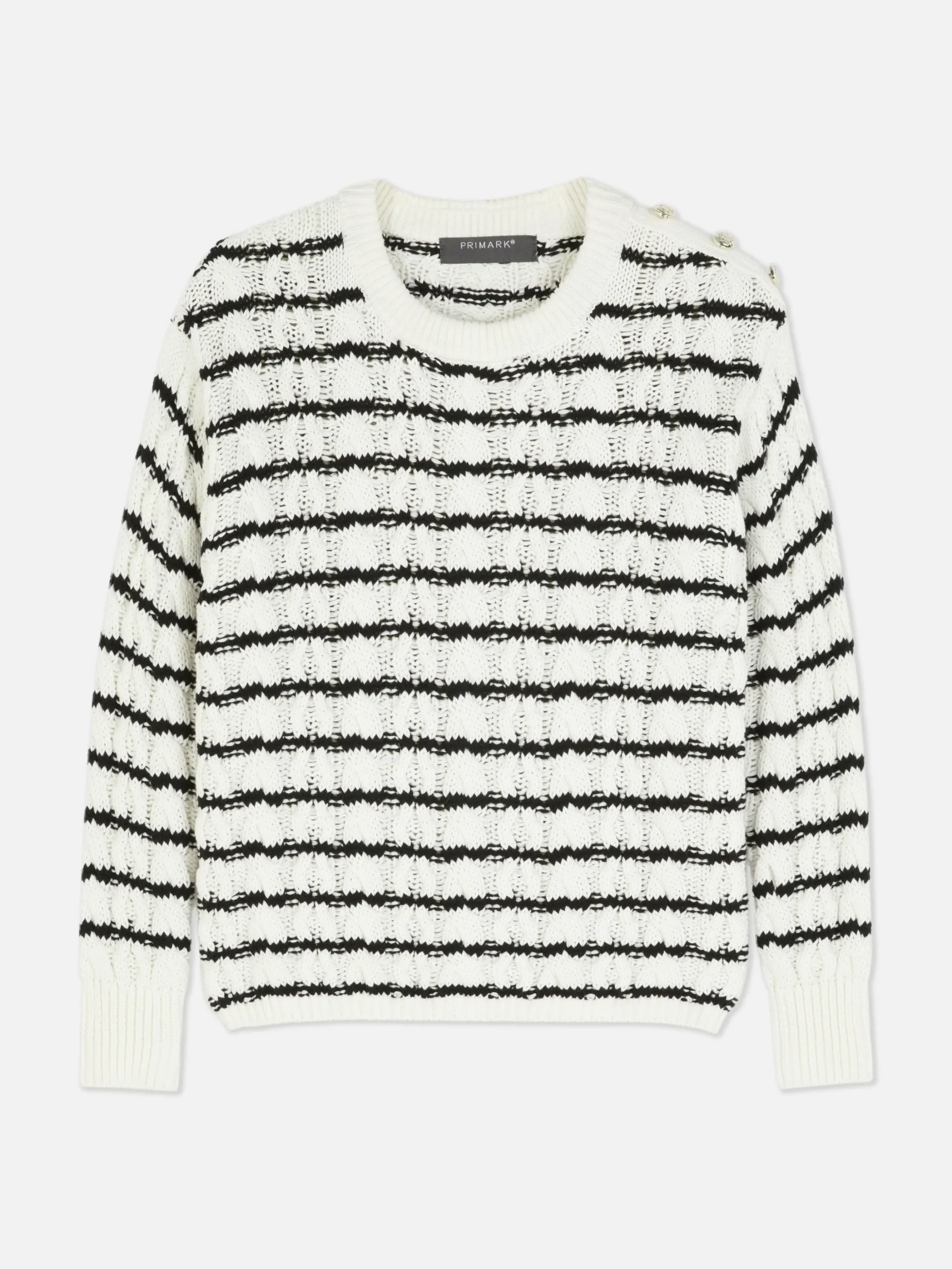 Jersey De Punto De Ochos A Rayas