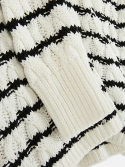 Jersey De Punto De Ochos A Rayas